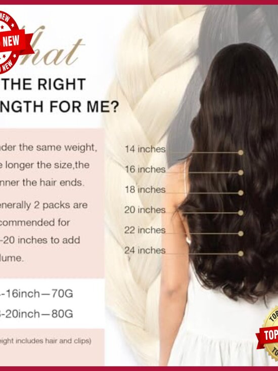 18 Inch Clip-In Human Hair Extensions 7pc Set Volumizing Remy Hair Glossy® Straight 18” Glossy Clip-In 7PC can be styled in any  main image 4